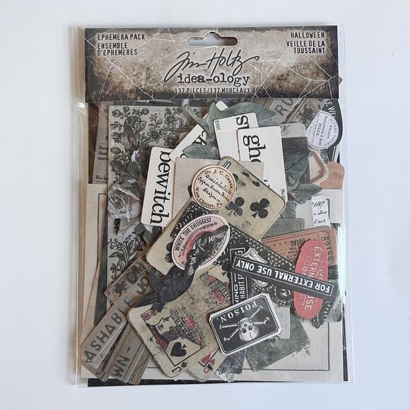 Tim Holtz idea-ology Halloween Ephemera And Layers + Paper Dolls Bundle - Picture 4 of 5